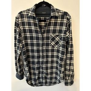 Zara Man Plaid Long Sleeve Button Down Shirt Men’s Size Small